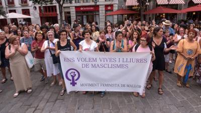 Imagen de archivo de una manifestación contra la violencia machista. Foto: EFE