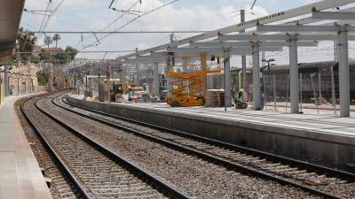 Obras en la estación de Tarragona
