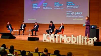 Uno de los debates de la Jornada Catalana de Mobilitat. Foto: Alfredo González