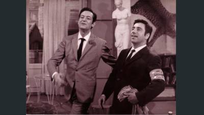 Con Alberto Closas, en ‘Piso de soltero’ (1964). Cassen actuó en 21 películas. FOTO: Sonia Sendra
