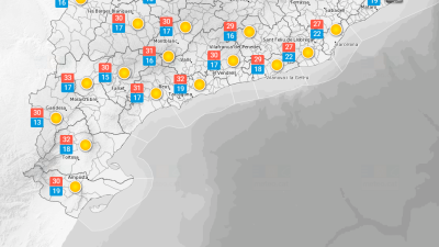 La previsió meteorològica a Tarragona per dimarts, 28 de juny. Font: Meteocat