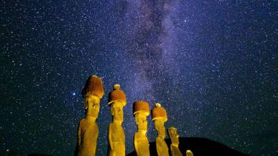 Estatuas moais de la Isla de Pascua (Chile). Foto: Rafa Pérez