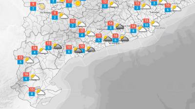 El Temps a Tarragona: baixen les temperatures