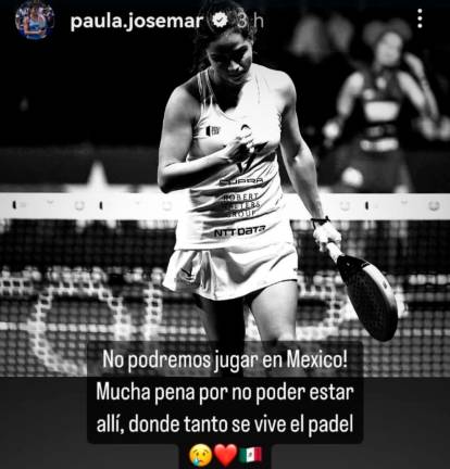 $!Paula Josemaría hizo pública su baja a través de Instagram.