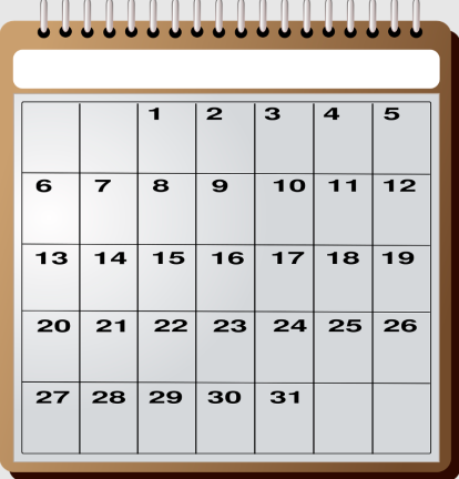 Un calendario. Foto: Pixabay