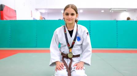 Emma Castillo en el Club Judo Dojo Tarraco. Foto: Marc Bosch