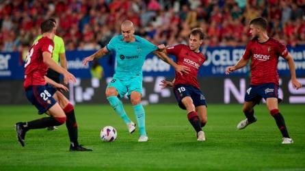 Romeu en un partido ante Osasuna en el Sadar. Foto: EFE