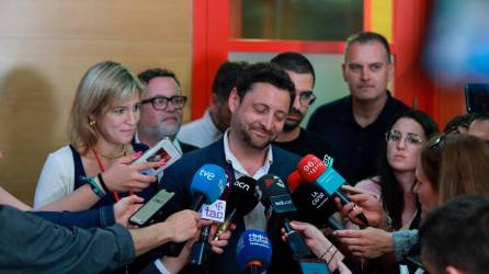 Rubén Viñuales, la noche del 28 de mayo del 2023, tras confirmarse que ganó las elecciones municipales. Foto: Àngel Ullate
