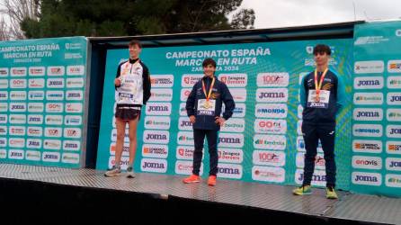 Marc Suárez se colgó el oro en la prueba marcha sub-16 disputada en Zaragoza. Foto: CA Tarragona