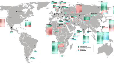 Estado de los reactores nucleares en el mundo. Fuente: Agencia Internacional de la Energía Atómica / Elaboración propia