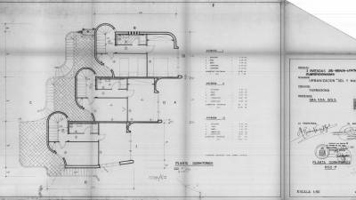 Planos de las dos plantas de la casa Canticel. Foto: cedida