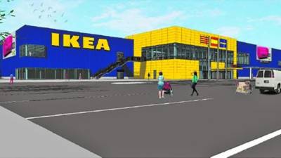 Imagen virtual del aspecto que ofrecerá la fachada de la futura tienda que IKEA tendrá en la ciudad. Foto: DT