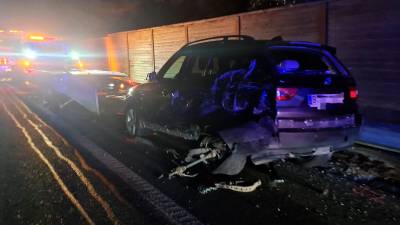 El vehículo siniestrado implicado en el accidente. Foto: Cedida