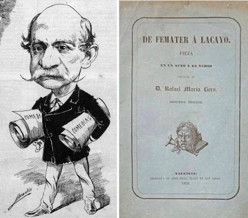 Rafael Maria Liern, a l’obra ‘De femater a Lacayo’ (1858) ja fa dir a un dels seus personatges l’expressió «acabar com el rosari de l’aurora».