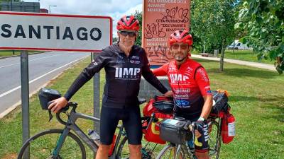 Los ciclistas solitarios, Ricardo y Josep.