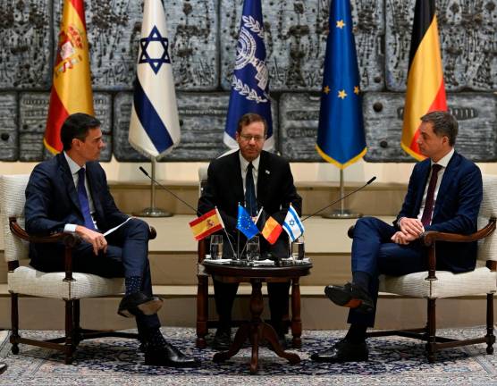 El primer viaje al extranjero del presidente español ha sido a Israel. Foto: Efe