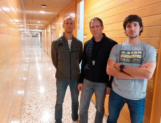 Alexandre Viejo, Jordi Castellà y Cristòfol Dauden, los investigadores del estudio. Foto: URV