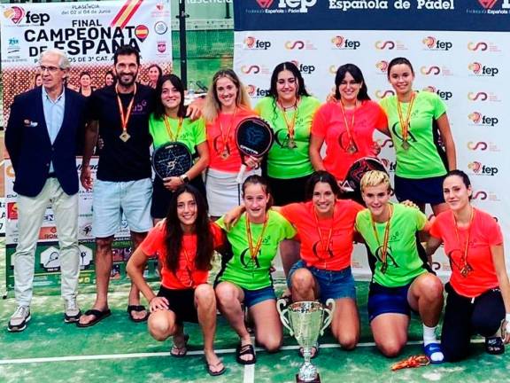 El CUB, campeón de España de pádel femenino