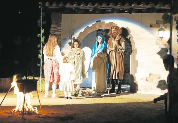 Escena del nacimiento de Jesús en la Masia Catalana. Foto: Alba Mariné