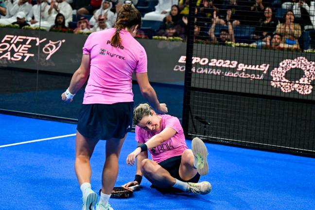 Paula Josemaría y Ari Sánchez. FOTO: Premier Padel