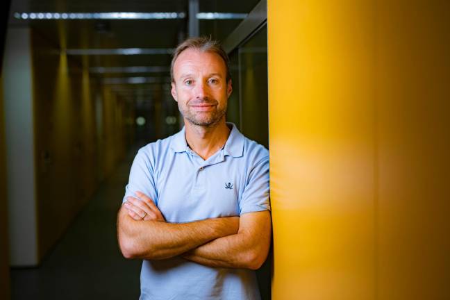 El profesor de la URV, Fèlix Llovell, en el Campus Sescelades. foto: Àngel Ullate