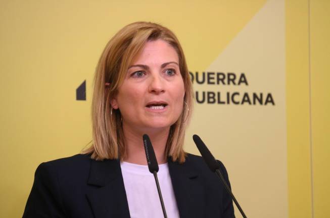 La portavoz de ERC, Raquel Sans. Foto: Gerard Artigas / ACN