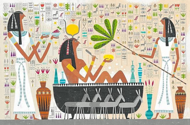 $!Los primeros maestros en la rama de la cosmética fueron los egipcios. Ilustraciones: Piotr Socha