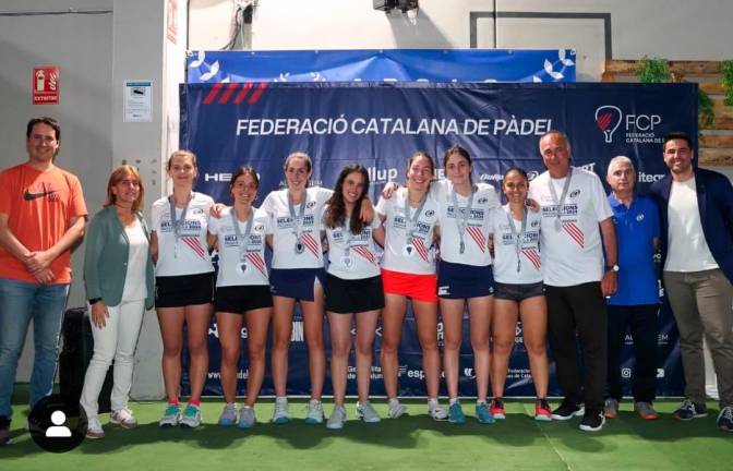 Jugadoras de la Selecció de Tarragona absoluta femenina. Foto: FC Pàdel
