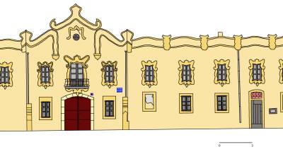 Cares de l&rsquo;edifici amb les seves decoracions originals. FOTO: marc dalmau
