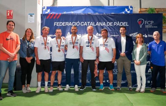 Jugadores de la Selecció de Tarragona de veteranos. Foto: FC Pàdel