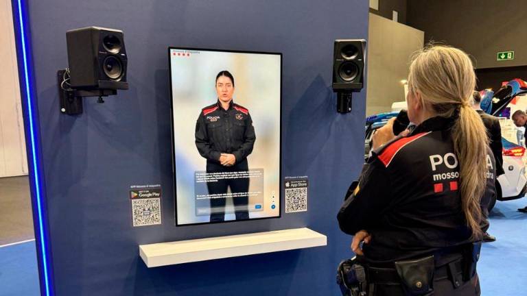 Los Mossos en el Mobile World Congress. Foto: ACN