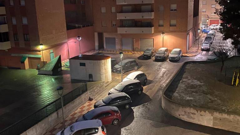 La nieve ha llegado hoy a Tarragona. Foto: Y. Fernández