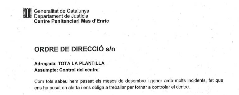 $!Un interno hiere a un funcionario de la cárcel de Tarragona