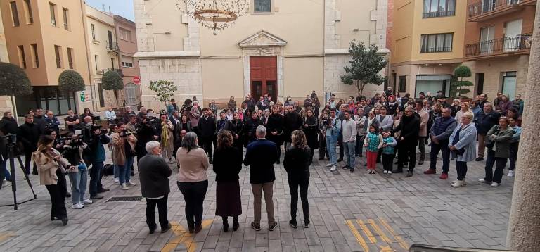 La plaza del Ayuntamiento de Amposta. Foto: Nerea Serra