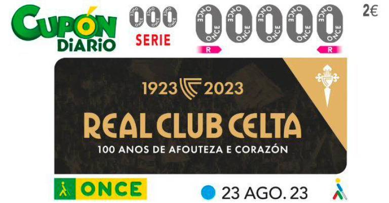 El Cupón estaba dedicado al Real Club Celta de Vigo.