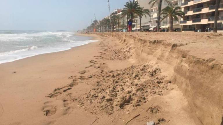 Una playa afectada por el temporada. Foto: DT