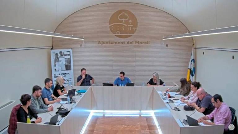 Imagen de una sesión plenaria del Ayuntamiento de El Morell. FOTO: Aj. El Morell