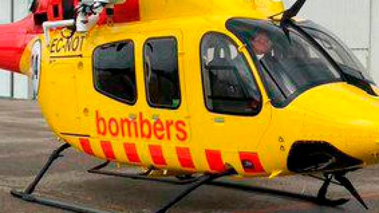 Un helicòpter dels Bombers.