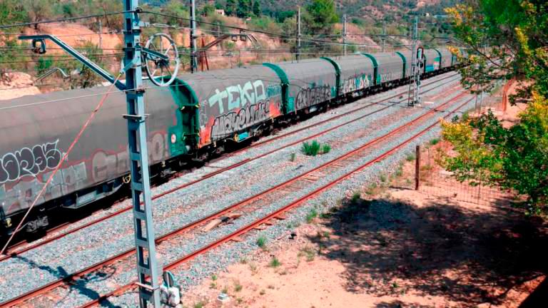 Imagen de archivo de un tren de mercancías. Foto: DT