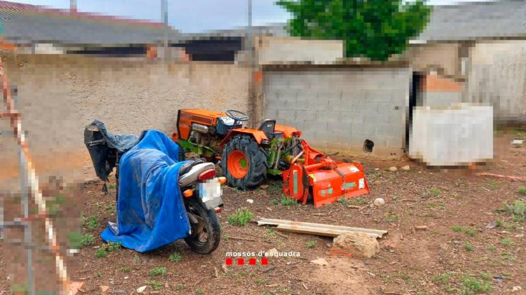 Vehículos robados que encontraron los Mossos. Foto: Mossos d’Esquadra
