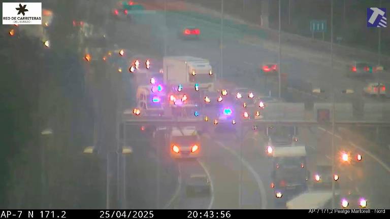 Imagen del lugar del accidente. Foto: Trànsit