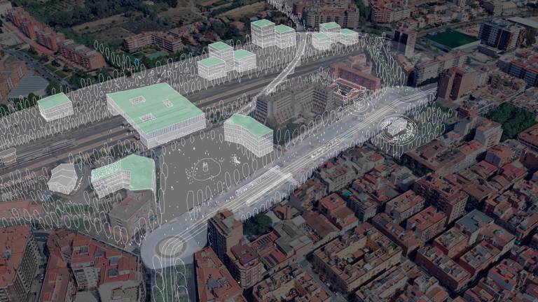 Uno de los diseños pasa por crear una plaza de referencia frente a la actual estación. Foto: Ajuntament de Reus
