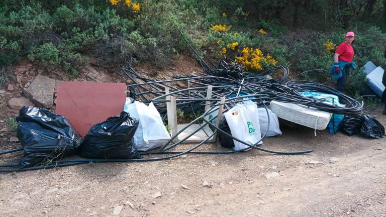 El que havia més eren mànegues de rec. Foto: DT