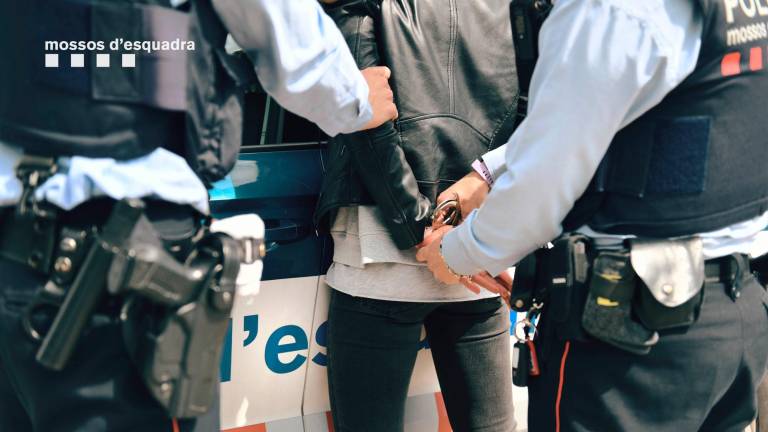 Imagen de un arresto de Mossos. Foto: CME