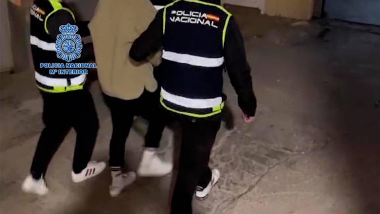 Un momento de la detención de una pareja relacionada con el atentado a Vidal-Quadras. Foto: EFE