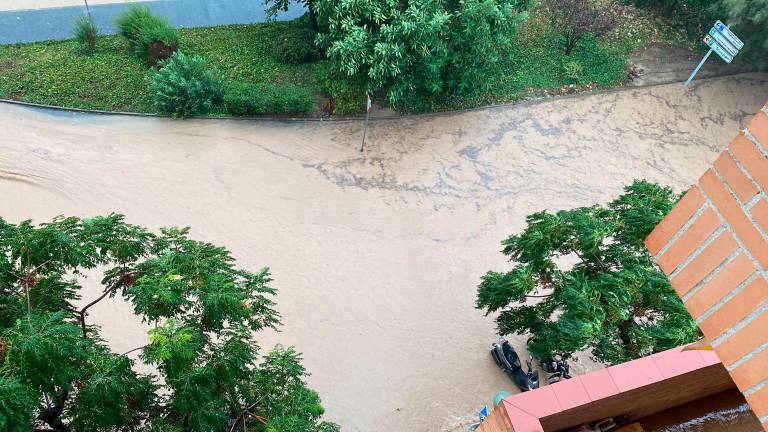 Tarragona, inundada. Foto: Celia Alonso.