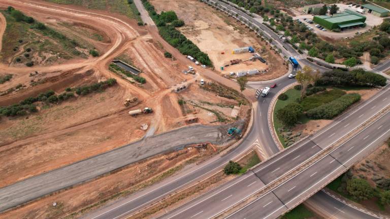 Vista aérea de la zona de obras.