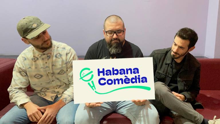 Els impulsors d’Habana Comèdia: Pablo Duran, Termi i Adrián Martínez. Foto: cedida