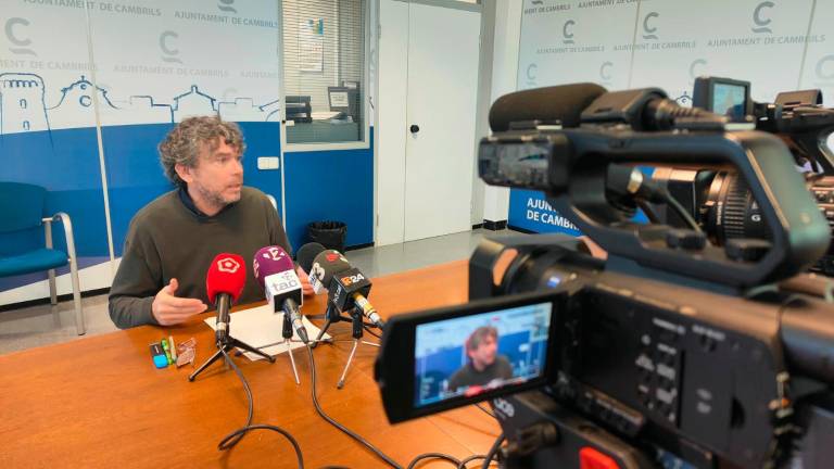 El concejal de Cultura, Jordi Barberà, ha comparecido este lunes ante la prensa. Foto: I. A.