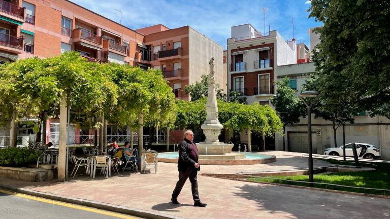 La plaza del Víctor y su entorno será peatonal, según la previsión del gobierno local. Foto: Alba Mariné